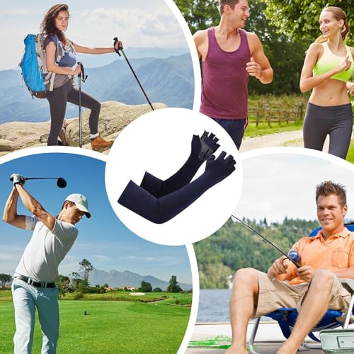 Mangas UV para mujer transpirables protector solar de brazos para deporte y fundas para cicatrices 4