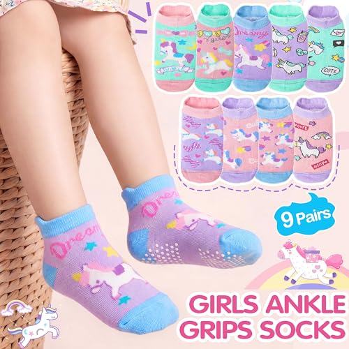 Image of Unicorn Socks Gifts for Girls kids Cute Animal Fun Crew Fashion Funny Novelty Soft Cotton Socks 6 Pairs