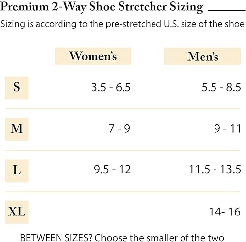 Miniatura 6 de Footfitter Estirador de zapatos premium profesional de dos lados para ancho y largo
