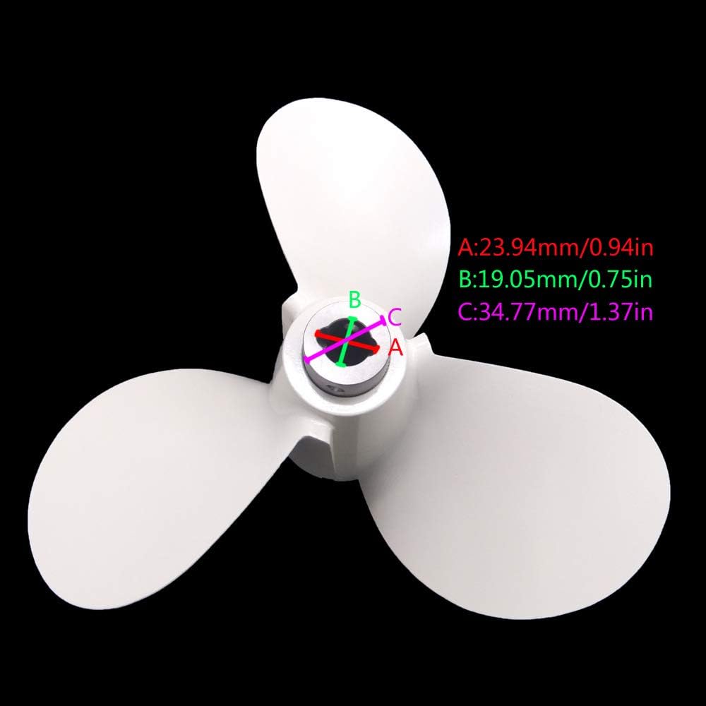 T36G-03000500 Boat Propeller for Parsun HDX 2-Stroke T36G T40G Outboard Engine Pin Type 11 1/2x11-H