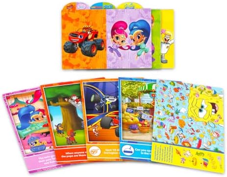 Paw Patrol Look and Find Flash Cards for Kids - Look and Find Flash Cards with Paw Patrol, Spongebob, Dora, and More | Nickelodeon Educational Toys for Boys, Girls image 5
