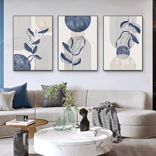 Láminas de Arte Boho Carteles Botánicos Cuadro Abstracto Geométrico 60x80cm 2