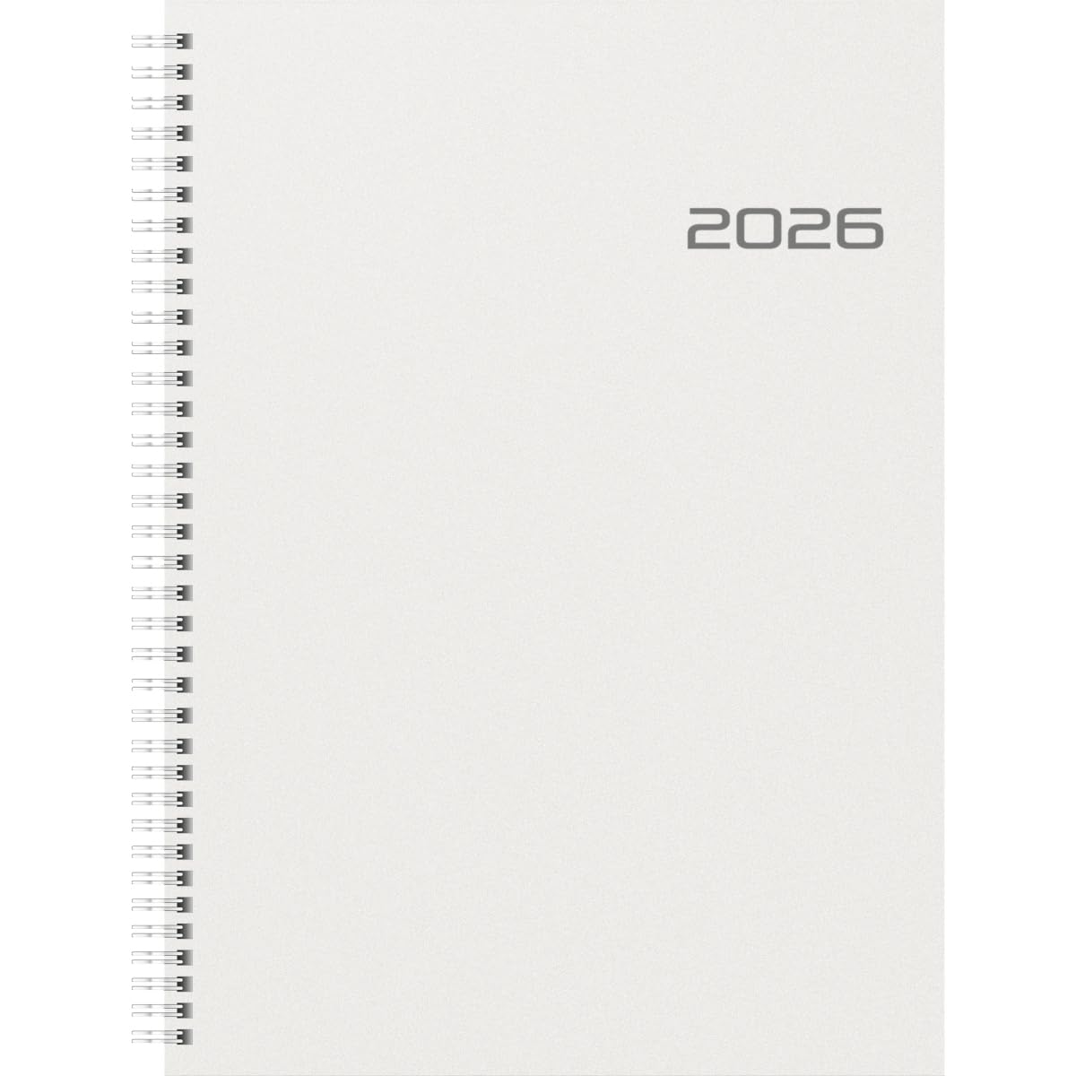 BRUNNEN Book Calendar Model 781 2026 | A4, Plastic, Transparent