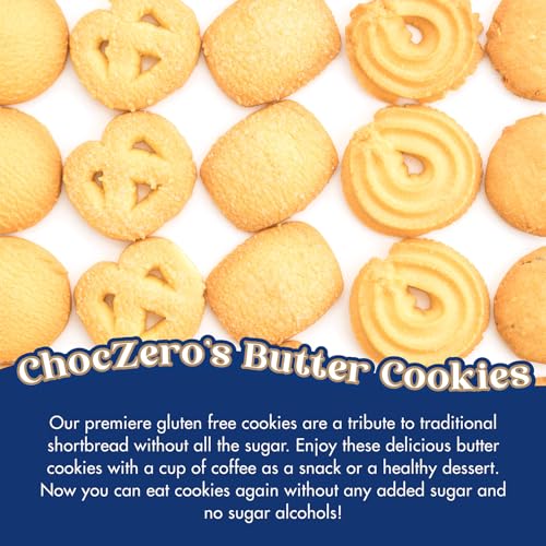 image for ChocZero Keto Butter Cookies - Sugar Free Danish Shortbread Gift - Glu