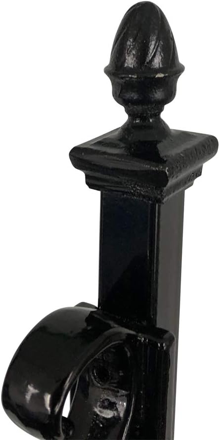 ADDRESSES OF DISTINCTION Black Charleston Address Post with Reflective Numbers – 48” Tall Customized House Marker - Double Sided to Help Emergency Vehicles Find Your Home