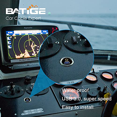 Batige Usb 3.0 & 3.5Mm Car Mount Flush Cable 3.5Mm + Usb3.0 Aux Extension Dash Panel Waterproof Mount Cable For Car Boat And Motorcycle - 3Ft #TOP6