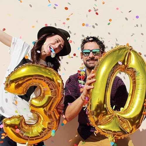 Image of Wanna Party Numerical 0 18 inch Golden Balloon Pack of 1