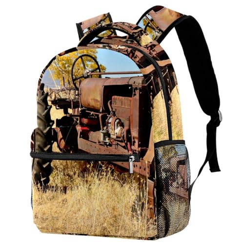 Sac de voyage décontracté imprimé tracteur pour sorties week-end ados