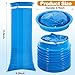 CLRBEATTY 60 Pack Emesis Bags,1000ml Vomit Bags Disposable,Blue Leak Resistant Barf Bag for Car & Aircraft Sickness,Medical Grade Portable Puke,No Spilling Puke Bag for Travel Motion Sickness Chemo