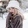 Zando Fuzzy Bucket Hats for Woman & Men - Faux Fur... #3