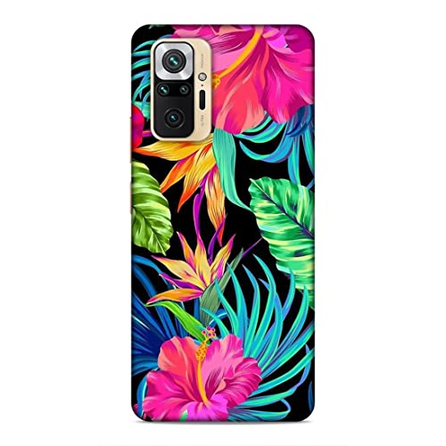Image of Printed Mobile Back Hard Case Cover for Xiaomi Redmi Note 10 Pro Max | Floral, Flowers, Leaves -2185