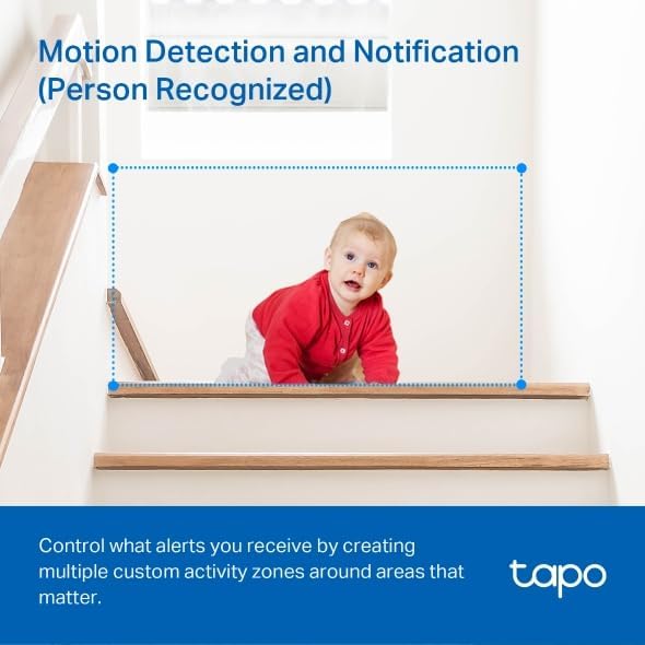Tapo 2K Pan/Tilt Security Camera for Baby Monitor, Dog Camera w/Motion Detection, 2-Way Audio Siren, Night Vision, Cloud&SD Card Storage, Works w/Alexa & Google Assistant, 2-Pack (Tapo C210P2) - Image 7