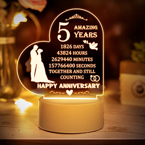Marriage Prayer Gifts for Husband Wife Acrylic Night Light - Wedding Marriage Gifts for Newlys, Anniversary Engagement Gifts for Him Boyfriend Her Girlfriend, Romantic Gifts Idea for Couples Newlys