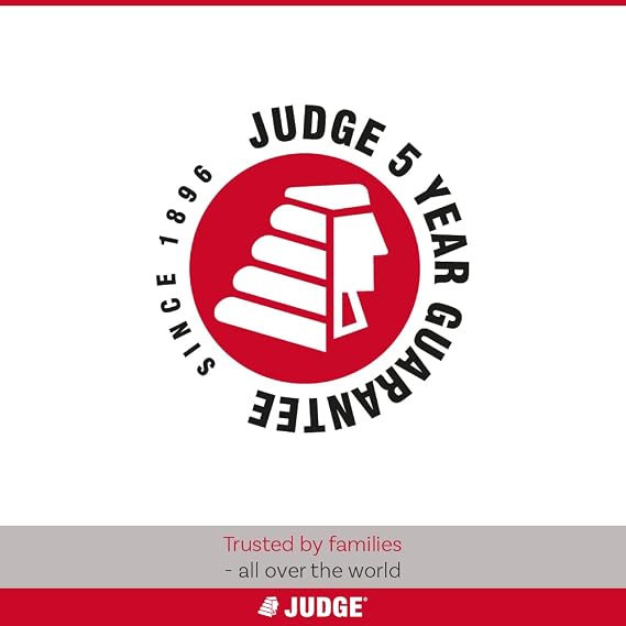 Judge Everyday 16cm Non-Stick Saucepan, 1.2L with Vented Glass Lid and Stay Cool Handle, Aluminium, Dishwasher Safe, Not Suitable for Induction Hobs, Compatible with All Other Hobs