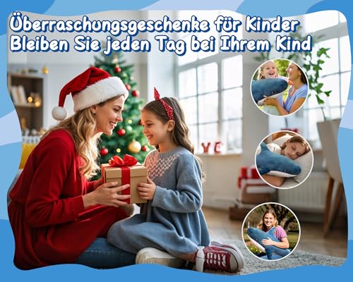 AURWEL XXL Hai Kuscheltier 100cm, Weiches Hai Spielzeug & Plüschtier, Großes Stofftier für Kinderzimmer-Deko, Einfach zu Reinigen Familie, Freunde und Tierliebhaber