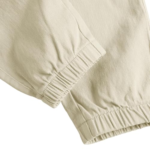 Cargo Pants Boys Childrens Sports Track Pants Stretch Elastic Waist School Kids Twill Joggers for 4-13 Years3