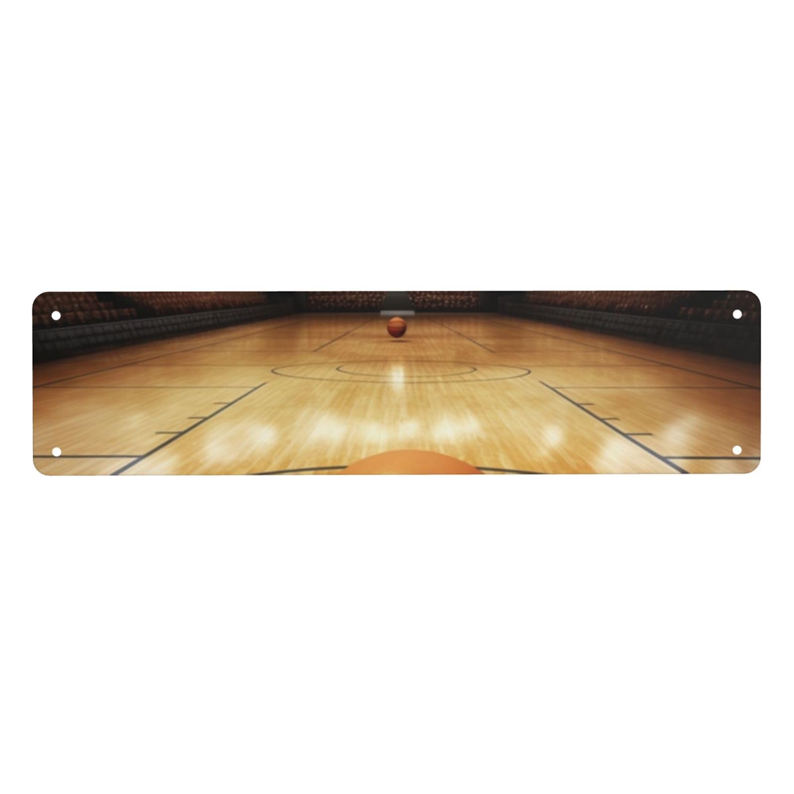 Vintage Metal Tin Signs Retro Garage Signs Stylish Wall Art Plaques for Home Decor Unique Poster 4x16 Inch Basketball Metal Sign Outdoor Wall Decorations Gifts