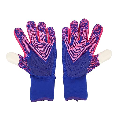 Xolsurg Goalkeeper Gloves Strong Grip Breathable Comfortable for Training 1Pair Soccer Goalie Latex Sports Gloves (18.3mm / 0.72in)