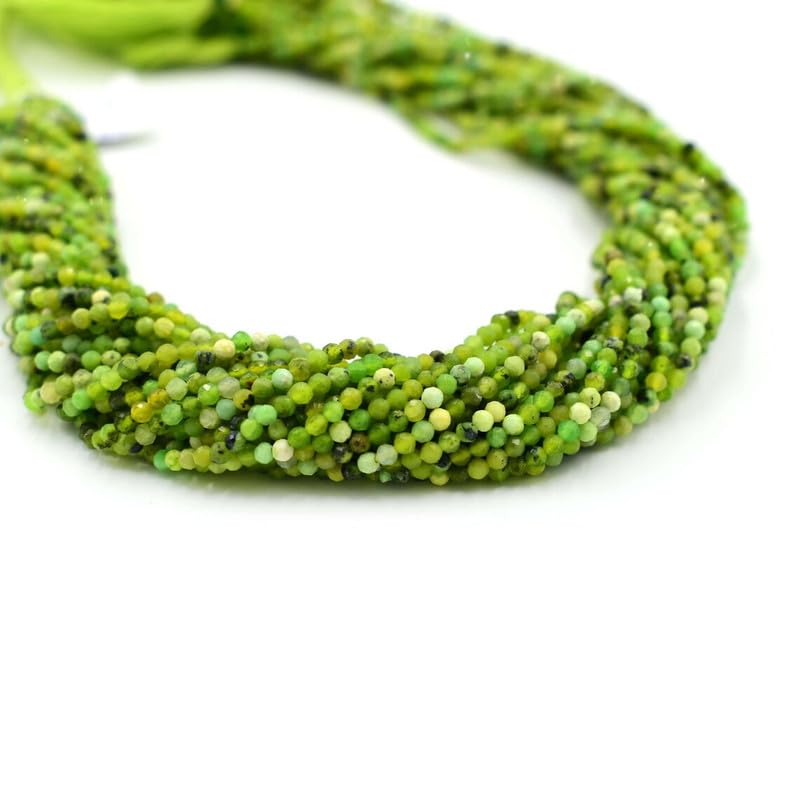 Opale verte naturelle en micro perles pour fabriquer vos bijoux bohèmes et estivaux