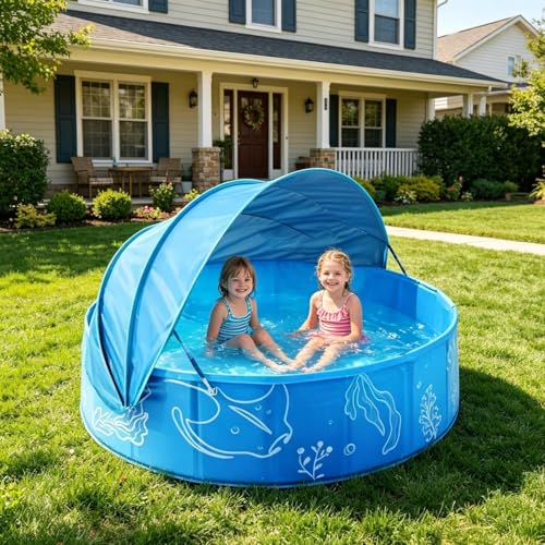 Piscine pour arrière-cour parc extérieur avec bâche ombre - 3