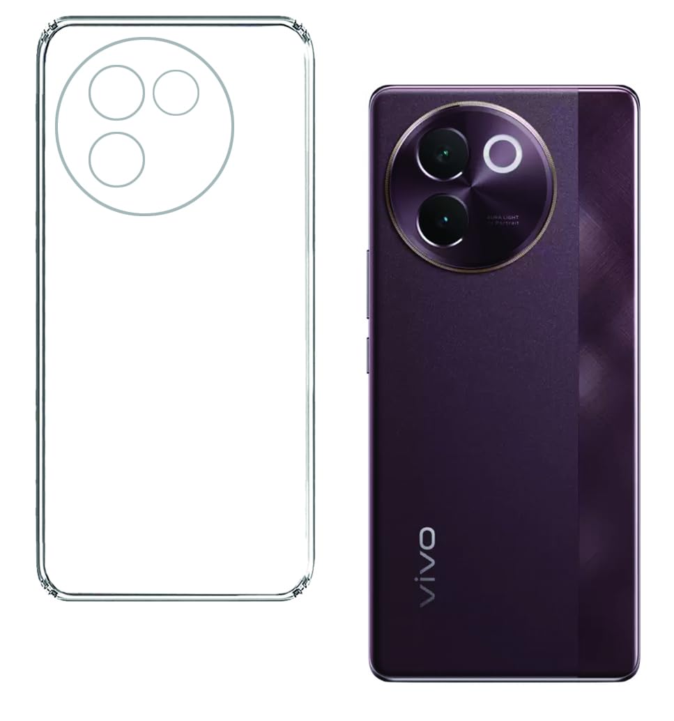 Pinaaki Enterprises Vivo V30E 5G Back Cover | Slim Soft Back Case for Vivo V30E 5G (Transparent) (B0D87P8S9S) Amazon Price History, Amazon Price Tracker