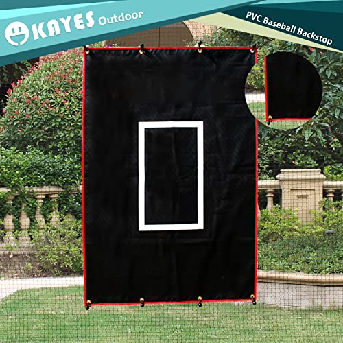 Okayes Baseball Backstop,Baseball Batting Cage Backstop,Heavy Duty Softball Pitching Target,Upgrade Batting Cage Backstop, Baseball Pitching Target Net,4X6Ft Baseball Backstop Target. #TOP2