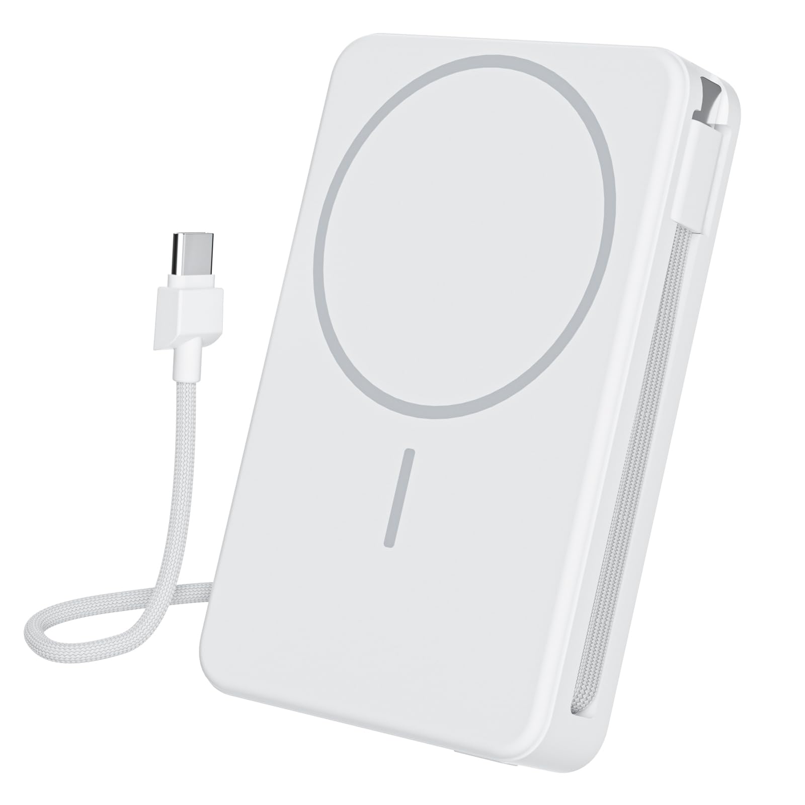 Magnetic Power Bank 10 000mAh Wireless Portable Charger for Mag-Safe 15W Fast Charging Battery Pack with USB-C Cable