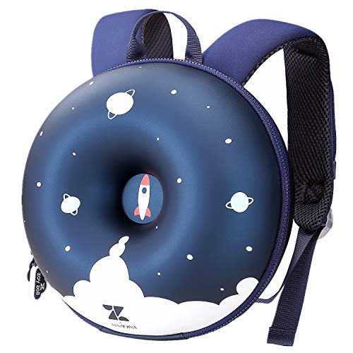 ZoyZ Mochila de donut 3D para niños, bonita mochila escolar de donut para bebé, Explorador (Azul) - ZYZ-DTBG