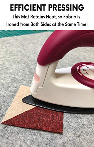 9" x 9" Wool Ironing Mat - 100% New Zealand Wool Pressing Pad, Great for Travel and Quilting! - Thumbnail 3