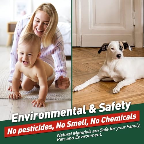 Image of Sticky Cockroach Trap with Strong Adhesive Glue Board, Pesticide-Free, Non-Toxic, Multicolor, for Kitchen, Room and Office, Safe for Pets and Kids (Pack of 5)