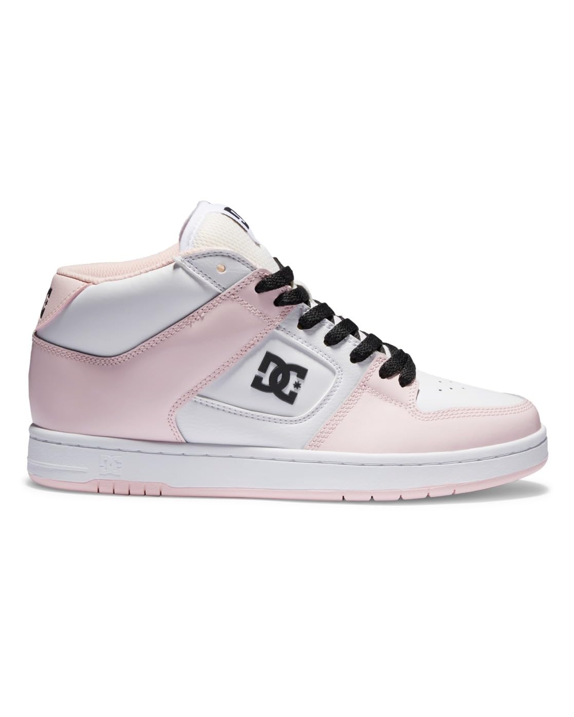 DC Shoes Manteca 4 Mid - Chaussures Mid Top en Cuir - Femme - 36 - Rose.