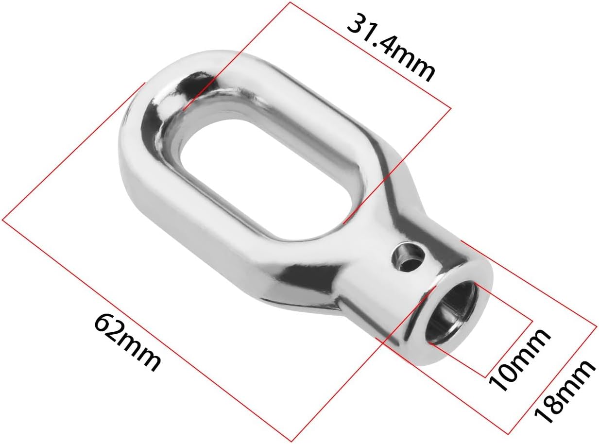 2PC Awning Ring Hook Awning Lift Machine Ring Awning Lift Crank Hook Awning Worm Gear 62x31.4x10mm Thread M10