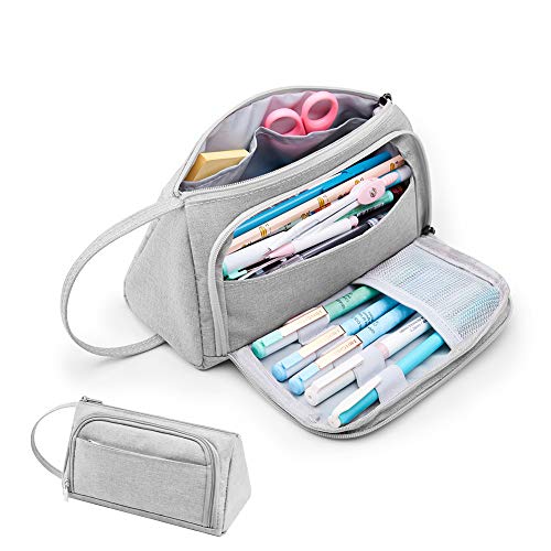 Preisvergleich Produktbild KALIDI Federmäppchen Unisex Große Kapazität Mäppchen Bleistifttasche Halter Stiftetasche Federtasche Stifthalter Stiftemappe Make-up Tasche mit HalterSchreibwaren Veranstalter für Schule & Büro Damen