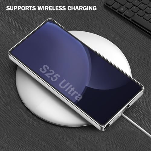 Coque Samsung S25 Plus ultra fine avec béquille cachée argentée