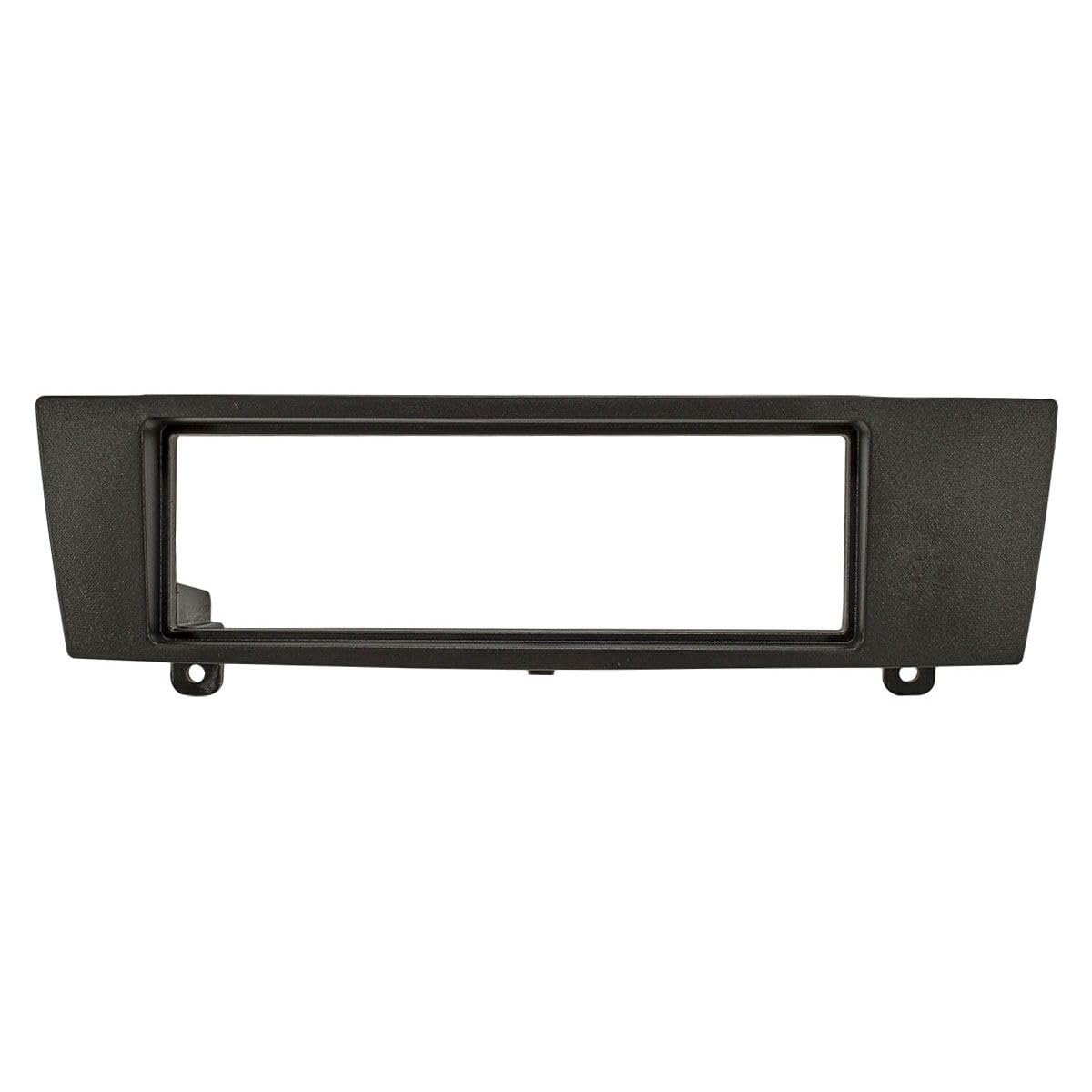 tomzz Audio 2404-035 Set di pannelli radio compatibili con BMW Serie 1 E87 Serie 3 E90 Z4 E89 nero con adattatore Quadlock ISO, adattatore antenna Fakra DIN ISO