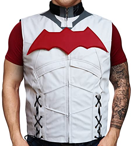 Red Hood Jacket - Red Hood Motorcycle Jacket and Vest 2 in 13