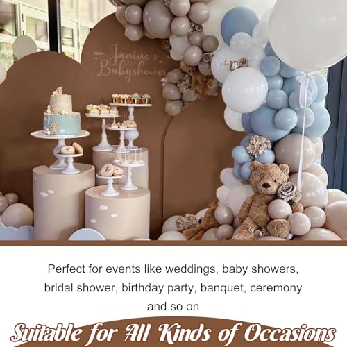 Cobertura de Arco de Boda con Spandex Ajustado 6.6FT Marrón miniatura 7