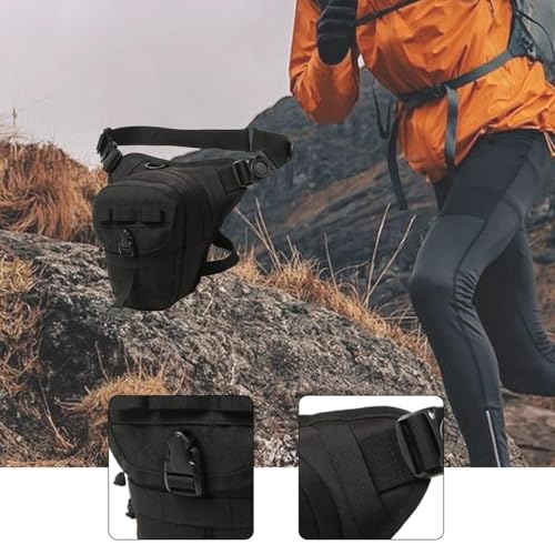 Riñonera deportiva impermeable negra con gran capacidad y correa adaptable universal 4