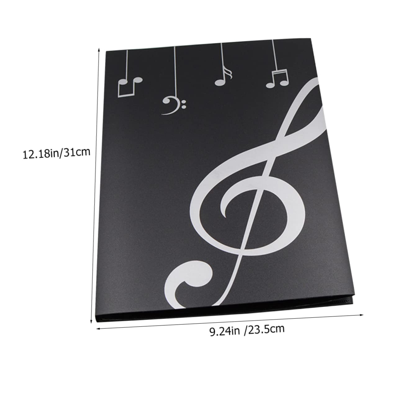 Milisten Sheet Music Folder Music Storage Paper Folder Music Binder File Folder Dividers Score Musical Folder Large Expandable Folder with Dividers School Holder Office Supply Black