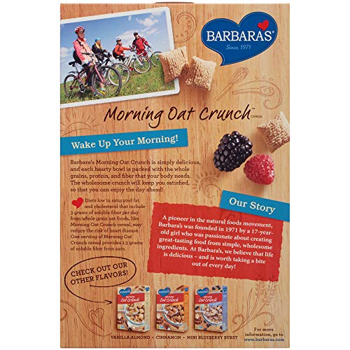Three Sisters Barbara's Morning Oat Crunch Original Cereal, Heart Healthy, Non-Gmo, 14 Oz Box #TOP1