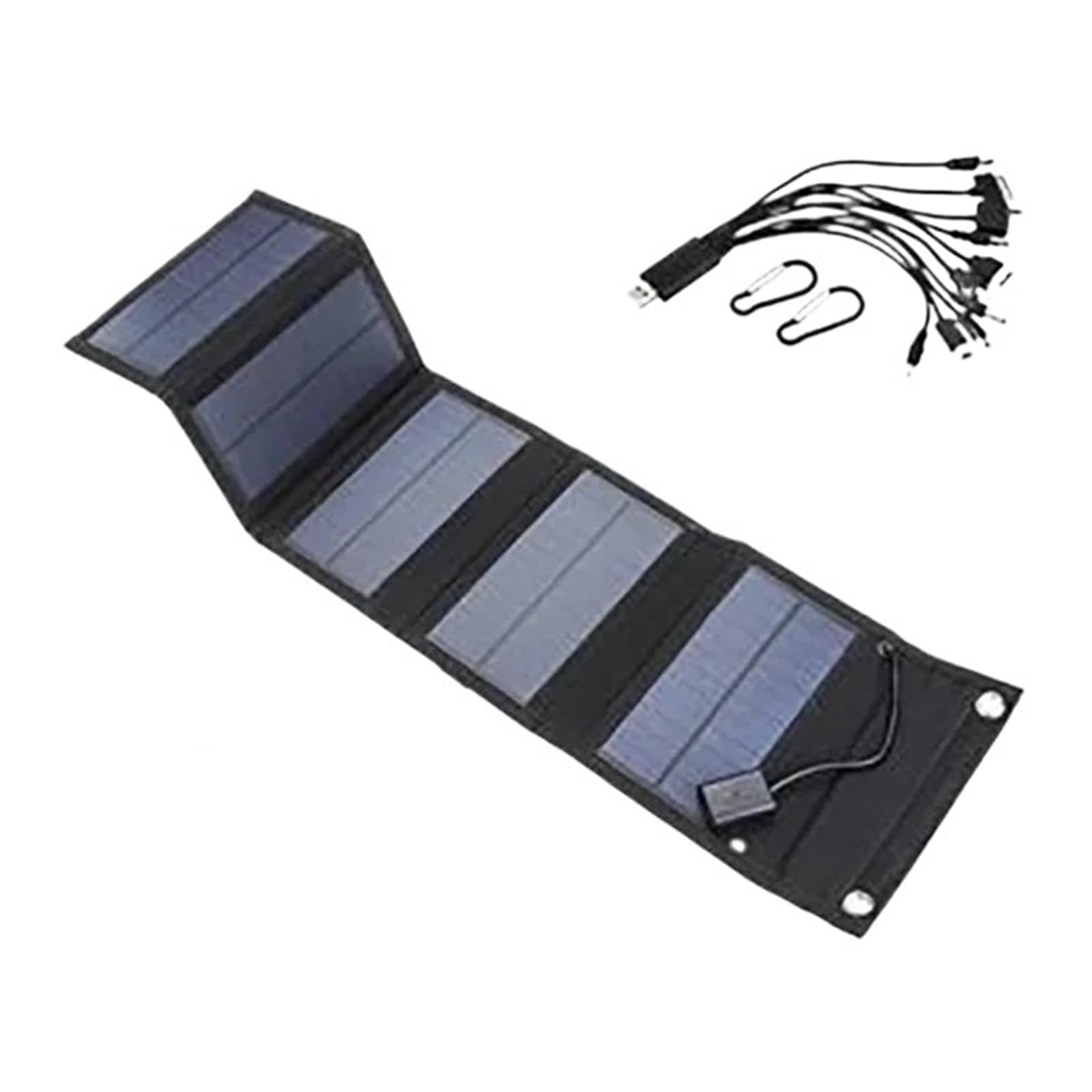 Panel Solar Plegable For Acampar Al Aire Libre Y Caminar