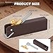 Mini Wood Planer, 3 inch Wood Hand Planer Ebony Woodworking Plane for Planing Smoothing Flat Bottom Trimming Perfect for Carpenter DIY Cutting Tool for Woodworking