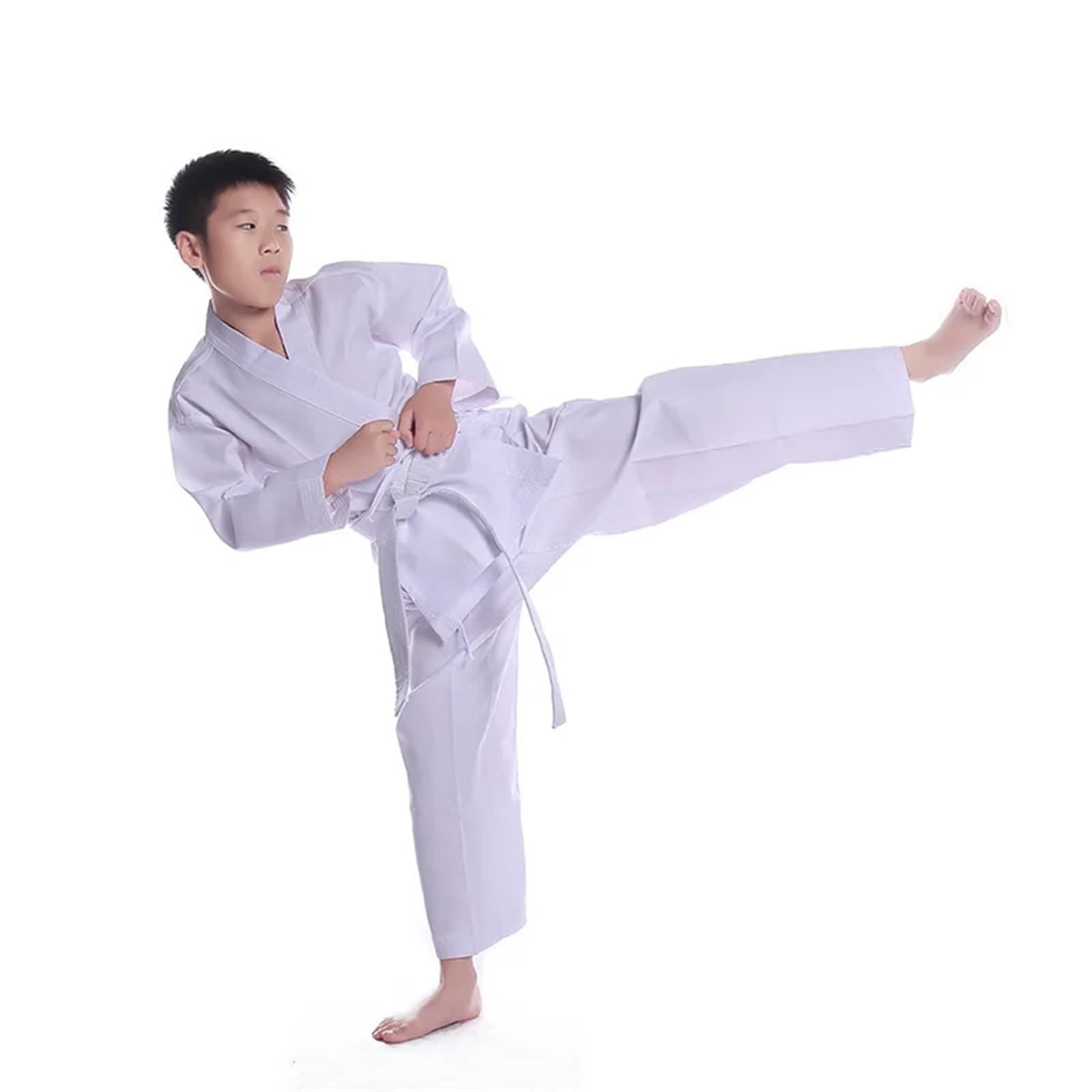 Ropa Deportiva de Taekwondo, Trajes de Karate for niños, Trajes de Entrenamiento Deportivo, Uniforme de Karate for Adultos, Trajes de Judo, Ropa para Formación, Rendimiento(150)