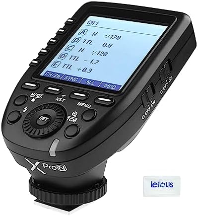 Godox XPro-N TTL Wireless Flash Trigger for Nikon Cameras, High Speed HSS 1/8000S Transmitter, Large LCD Screen,TTL-Convert-Manual Function