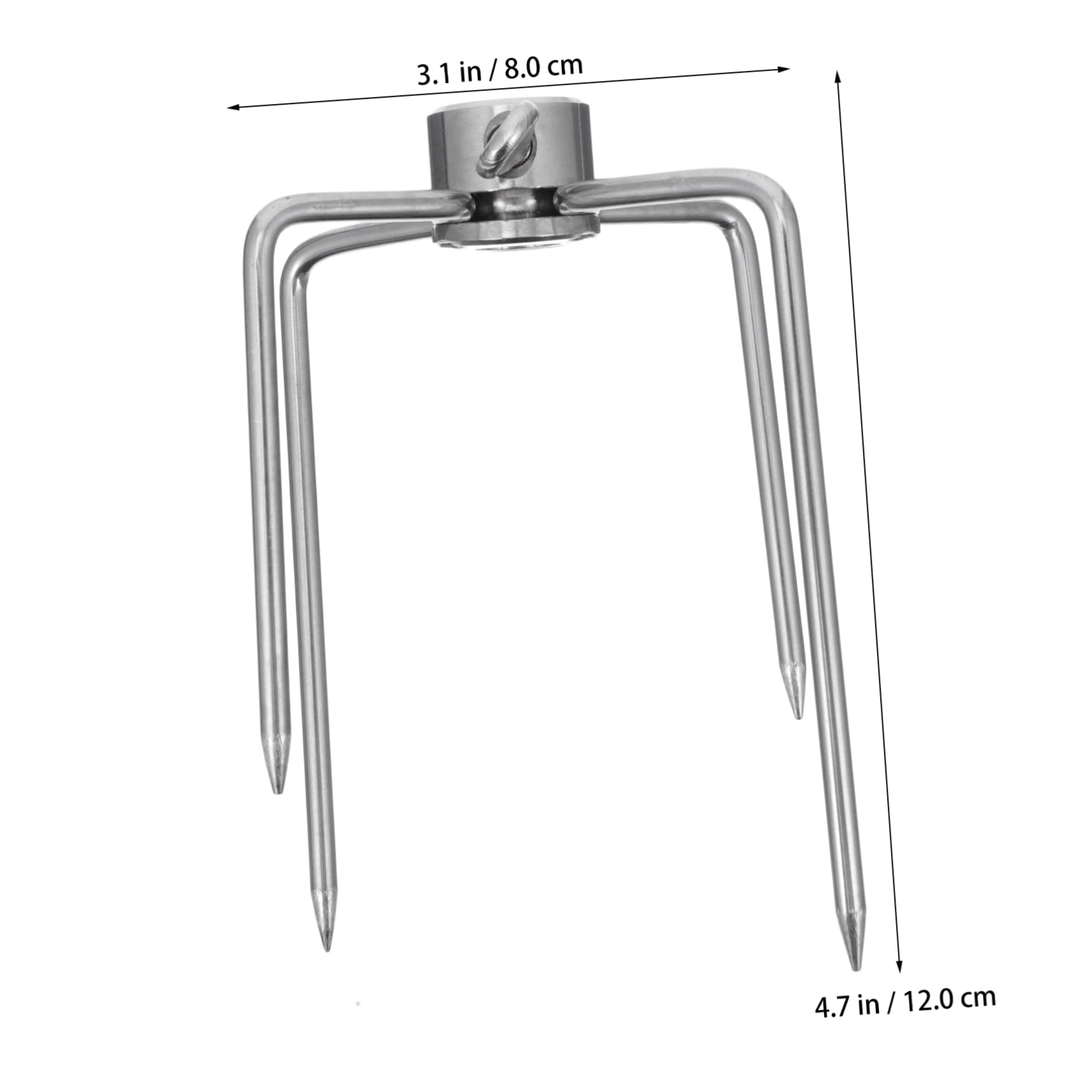 2piezas Tenedores Inoxidable Duraderos Aptos Para Lavavajillas Perfectos Para Barbacoas y Camping