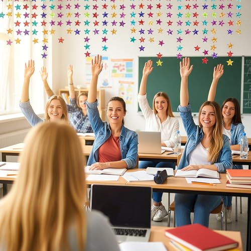 1350 Stück Sterne Sticker Bunt Aufkleber Sterne Glitzer Stern Sticker Selbstklebende Stern Stickers Belohnungssticker Bunte für Geschenkverpackung Kalender Auszeichnungen Grußkarten Kunsthandwerk