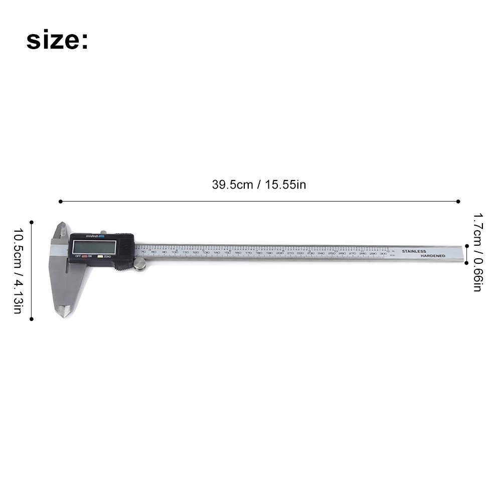 Digital Micrometers Ltd Pied à coulisse numérique 300 mm 30,5 cm Grand écran Lcd Étui inclus