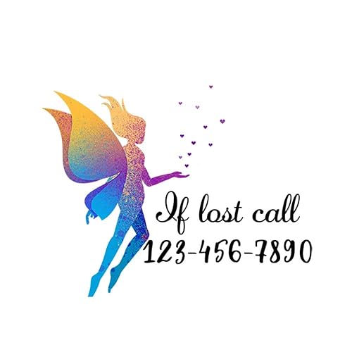 Tatuajes falsos temporales personalizados con número de teléfono Tatuaje temporal impermeable para niños, adhesivo de tatuaje falso duradero