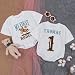DAZANO Personalized My First Rodeo Outfit Baby Boy, Cowboy Bubble Romper, 1st Birthday Boy Bodysuit, 0-24 Months, Design 10