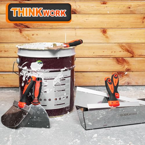 Thinkwork W6158 Drywall Knife Set, 10Pcs Drywall Tools Finishing Includes Stainless Steel Putty Knife Set thumb #8